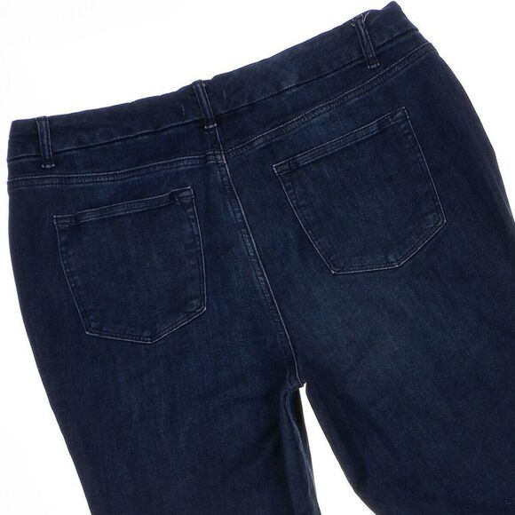 Maurices M Jeans Skinny Size L REG Womens Button Fly Dark Blue Stretch 34x28 - Picture 4 of 9